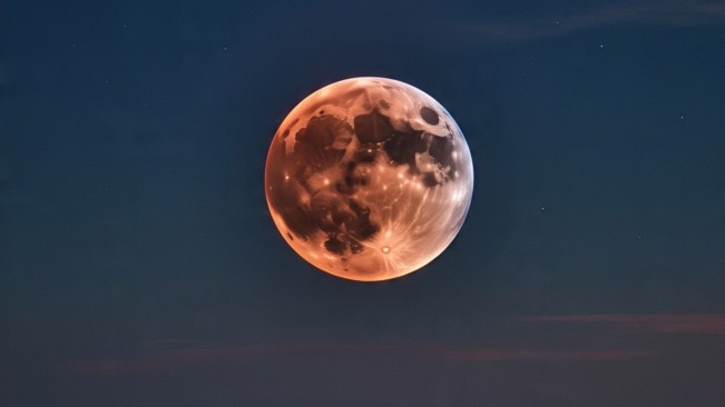 Ilustrasi gerhana Bulan (Meta AI)